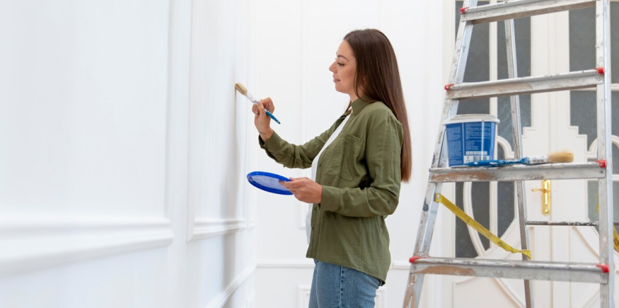 AuÃƒÆ’Ã…Â¸enanstrich eines Hauses